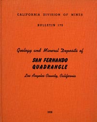   book, San Fernando Valley, Calif., fossils, 5 BIG separate maps  